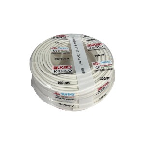Alkan 3x2.5 mm² %100 Bakır TTR Kablo Alkan 3x2.5 mm² %100 Bakır TTR Elektrik Kablosu Esnek PVC İzolasyonlu
