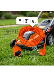 Alkan 3G 1 mm² 2200W Profesyonel Uzatma Kablosu ( %100 Bakır ) Turuncu 10 Metre