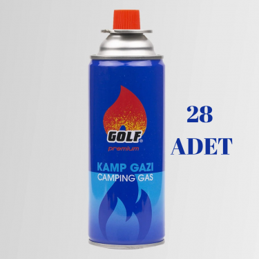 GOLF Kamp Gazı Valfli Kartuş 227 gr. 28 lİ Set