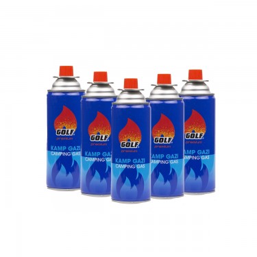 GOLF Kamp Gazı Valfli Kartuş 227 gr. 5lİ Set