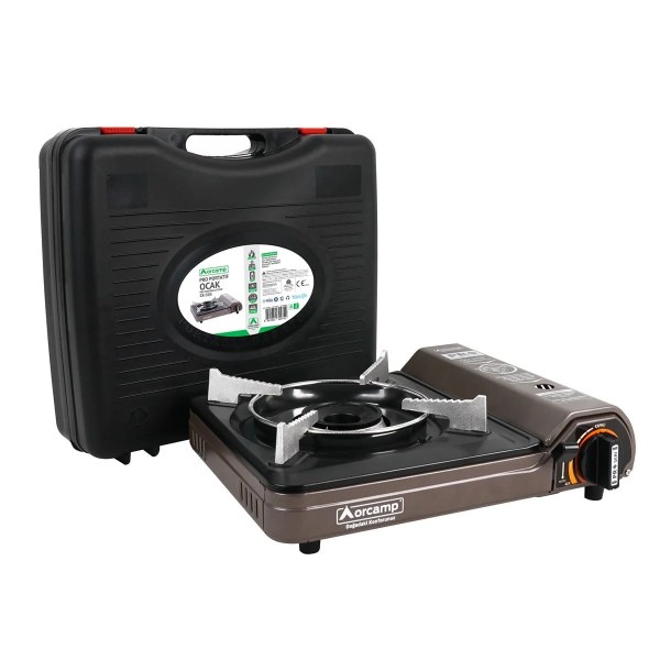 Orcamp Tekli Portatif Ocak Gaz Stop Emniyetli / Gri