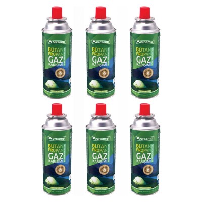 Orcamp 227 gr. Tüp Gaz Kartuşu 6lI Set