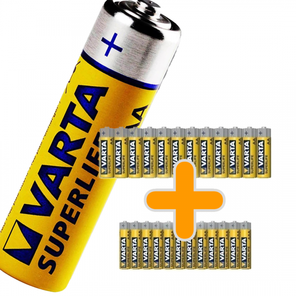 Varta 24 Adet Özel Pil Paketi (12AA-12AAA) 12 Adet Ince Kalem Pil 12 Adet Kalın Kalem Pil Vardır